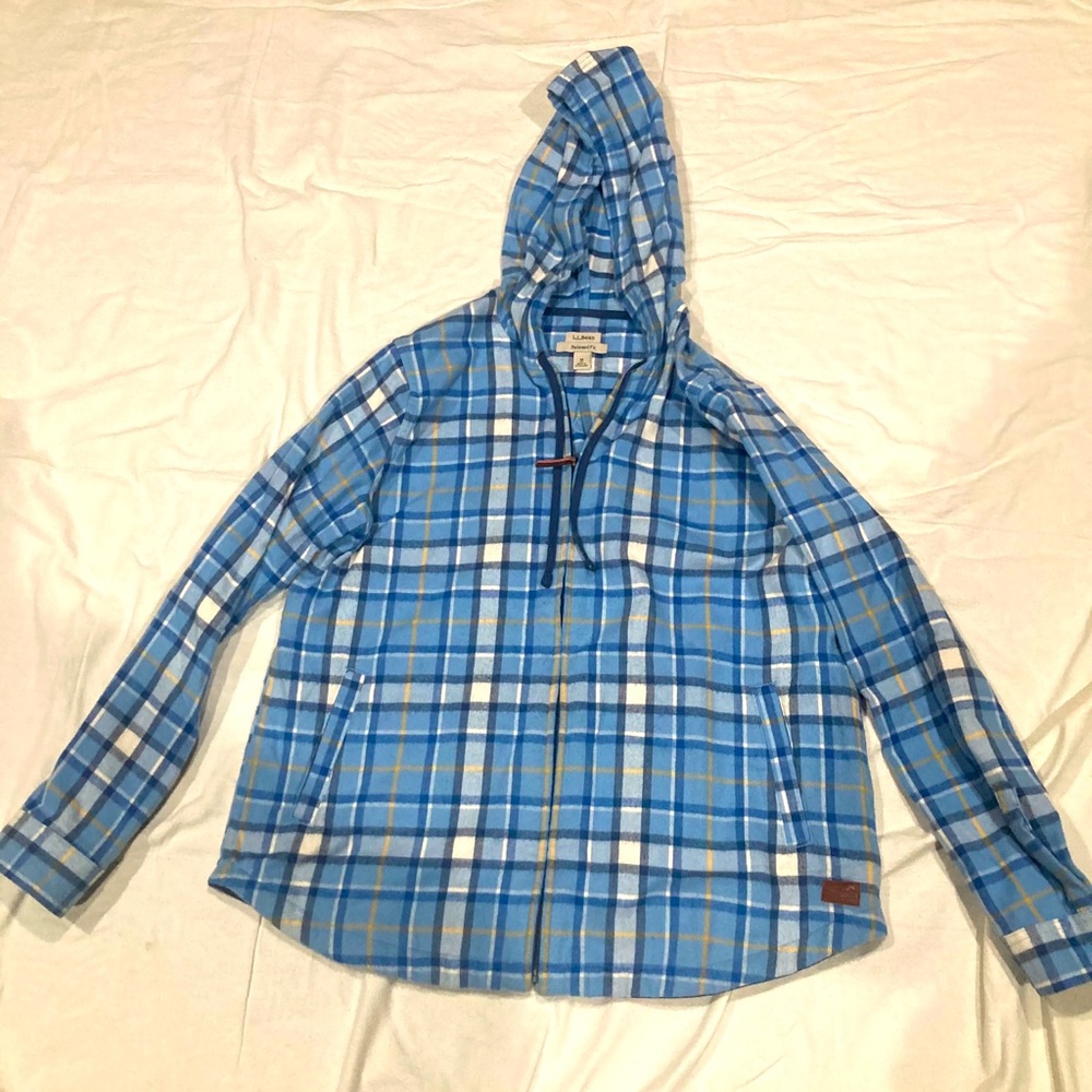 LL Bean fleece full zip hoodie